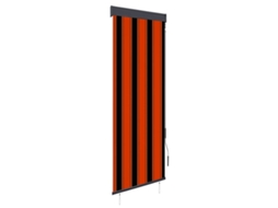 Vidaxl Estore De Rolo Para Exterior 60x250 Cm Laranja E Castanho