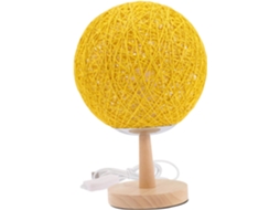 Abajur de Mesa Led com Design Inspirado em Vime, Ideal para Quartos de Meninos e Meninas, Estilo Nórdico. SFUSHOS