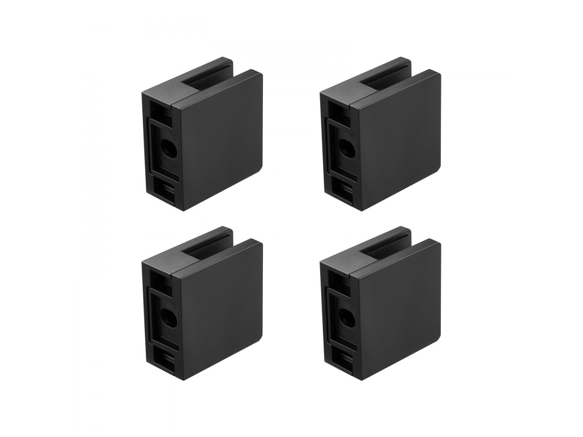 Conjunto De 40 Fixadores Quadrados Para Vidro 8 12 Mm Em Aço Inoxidável 304 Tekmaquinas