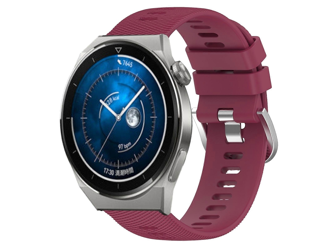Pulseira De Silicone Macio De Cor Sólida Para Huawei Watch Gt3 Pro 46mm 22mm