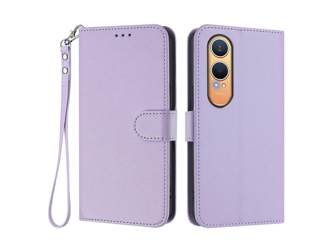Capa De Couro Com Suporte E Alça De Pulso Para Oneplus Nord Ce4 Lite 5g