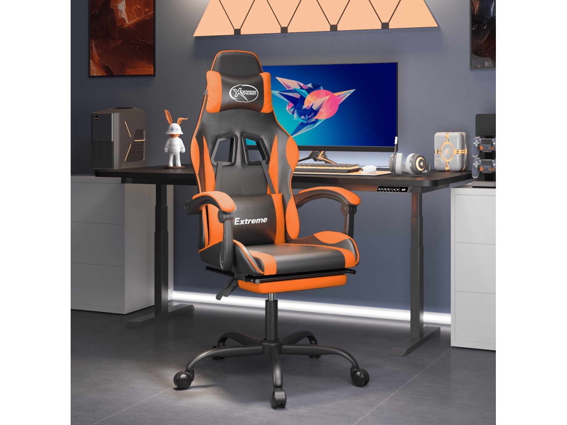 Gaming Chair, Gaming Chairs Vidaxl Laranja Couro Artificial