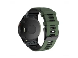Bracelete Garmin Quatix 5 Sapphire Pulseira outdoor Verde Escuro e Preto