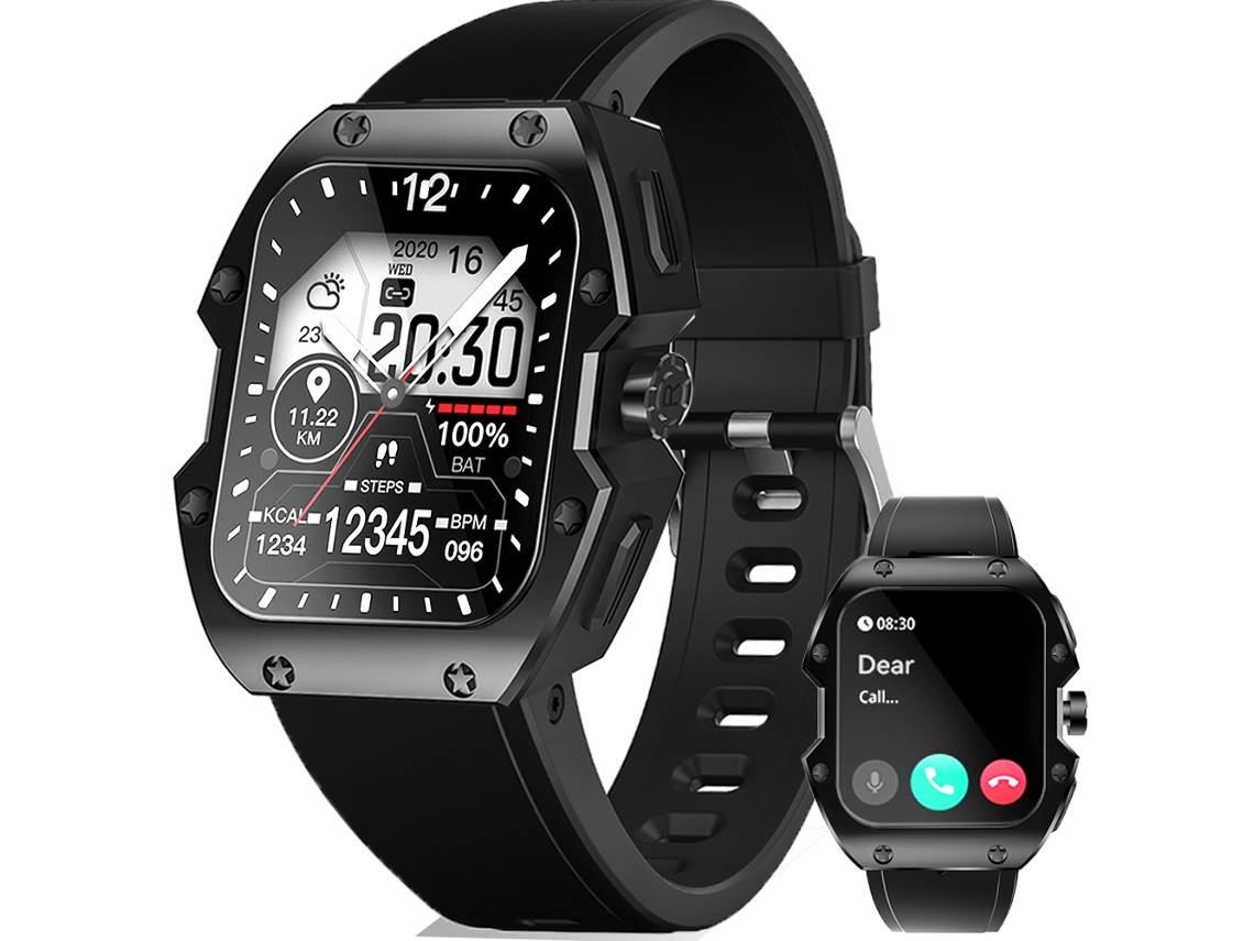Relógio Inteligente Masculino Com Pulseira À Prova D'água, Resistente À Água Até 5 Atm.