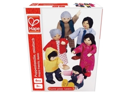 Bonecas Hape Para Casa De Bonecas, Família Feliz, Brinquedos De Madeira Asiáticos.