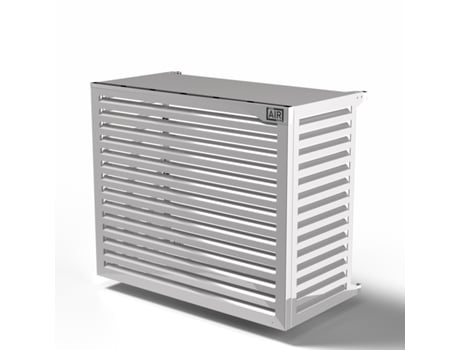 Cobertura Da Bomba De Calor - Big Blade - Branco - Montagem Na Parede Tamanho Xxl (l 135cm - A 112cm - P 68cm) - Box Air Klima