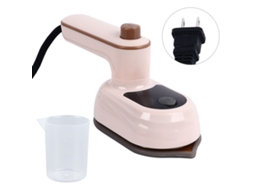 Ferro de Vapor Elétrico Portátil Mini Plegable Giratório Máquina de Passar Roupas BRANCO