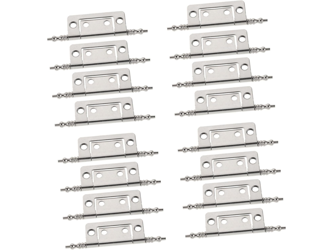 Conjunto De 16 Dobradiças Metal Para Portas Armários, Com