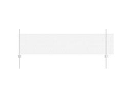 Conjunto 1 Painel De Cerca Vidaxl Prateado Aço (10 X 0,5 M)