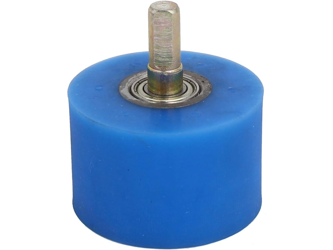 Rolo de Borracha Silicone Azul para Máquina Revestimento com Eixo 10 Mm Diâmetro e Dimensões 60 X CHABERLU