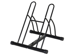 Suporte De Estacionamento Cruzado Para 2 Bicicletas Aço Portátil 60x54x57 Cm Preto
