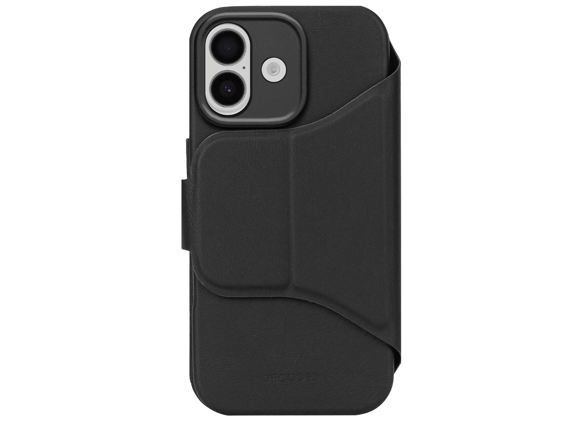 Decoded Capa Folio Para Iphone 17 Em Silicone Texturizado Com Capa Destacável Preto