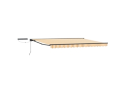 Conjunto 1 Toldo Retrátil Elétrico Vidaxl Antracite Alumínio (4 X 2 M)