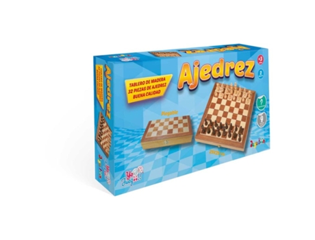 Juego Ajedrez Plegable De Madera Con 64 Casillas Para 2 Jugadores Jucosurp23