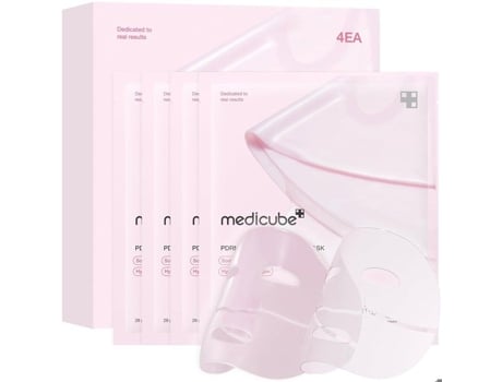 Máscara de gel de colágeno rosa Pdrn (pacote com 4) Medicube