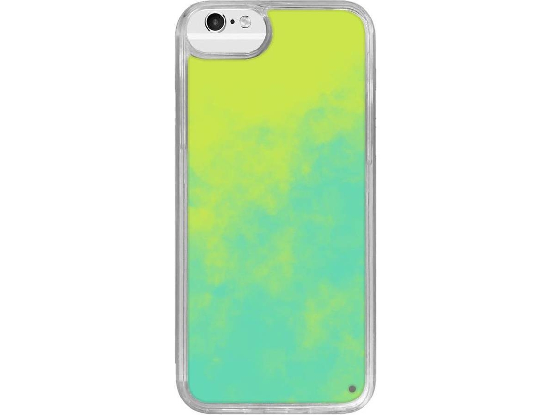 Capa iPhone 6 Plus, 6s Plus, 7 Plus, 8 Plus Neon Quicksand Verde