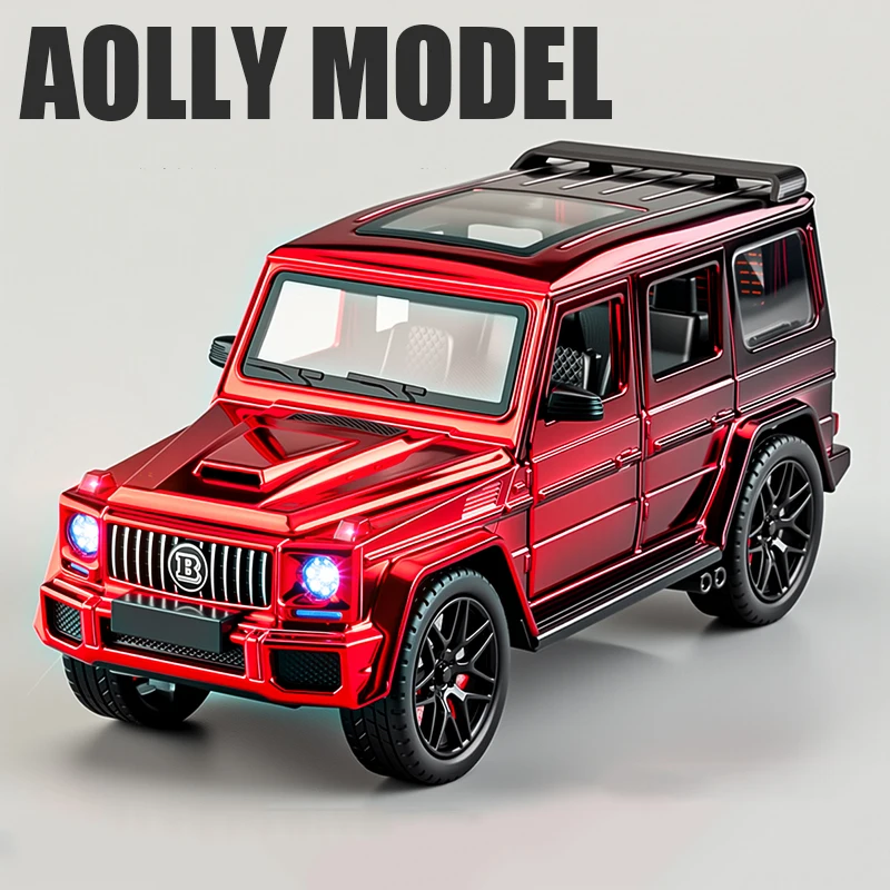 (vermelho) Miniatura De Carro Em Metal Fundido Na Escala 1:24 Com Efeitos De Som E Luz.