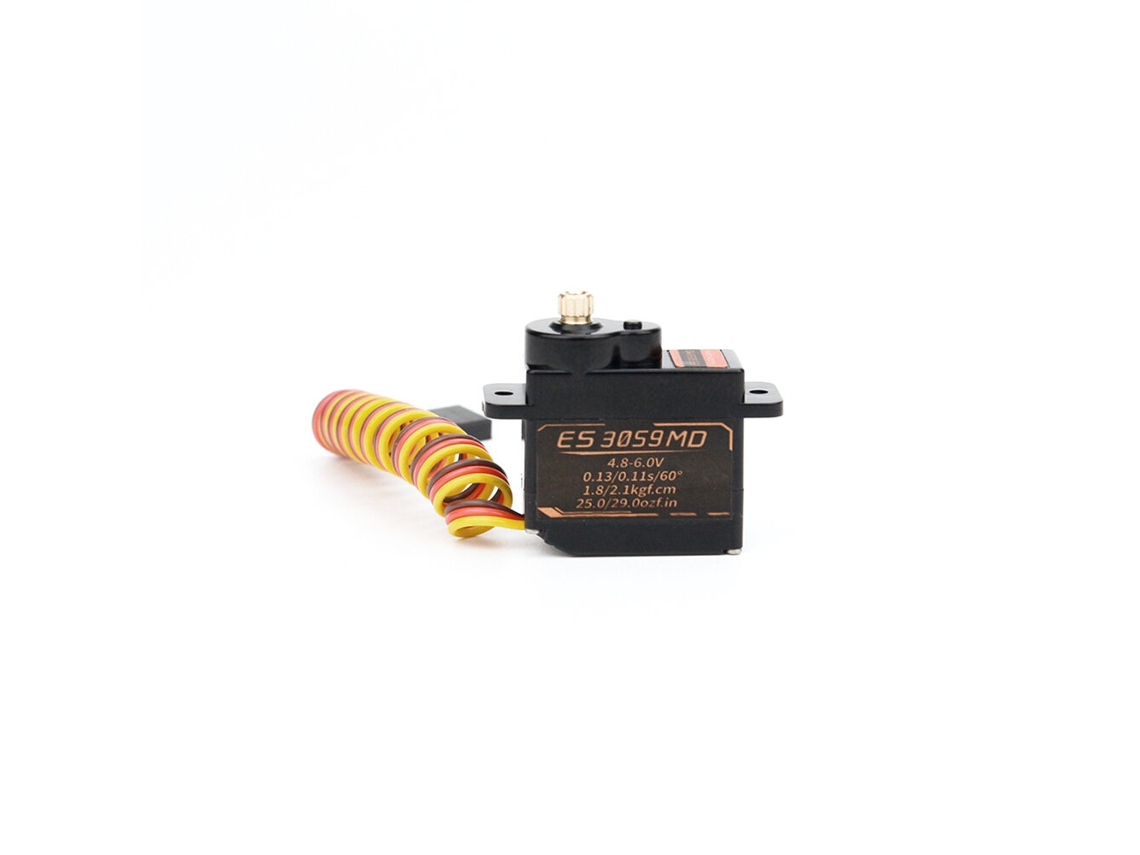 Servo Digital Mini Emax Es3059md de 9g com Engrenagens em Metal para Robôs, Carros, Helicópteros e Aviões Telecomandados. MDUG