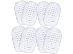 Palmilhas De Gel Para Calcanhar Em Sapatos Femininos, 4 Pares, Invisíveis, Antidesgaste E Antiderrapantes, Ideais Para