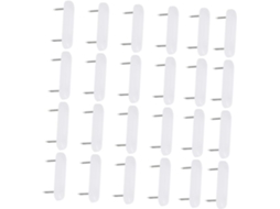 Yardenfun Conjunto De 100 Protetores Piso Deslizantes Brancos Para Móveis, Ideais Para Pisos De Madeira E Cimento Fáceis