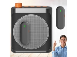 Microfones Sem Fio Amplificadores De Voz, Com 2 Microfones De Lapela Magnéticos Sem Fio (preto)