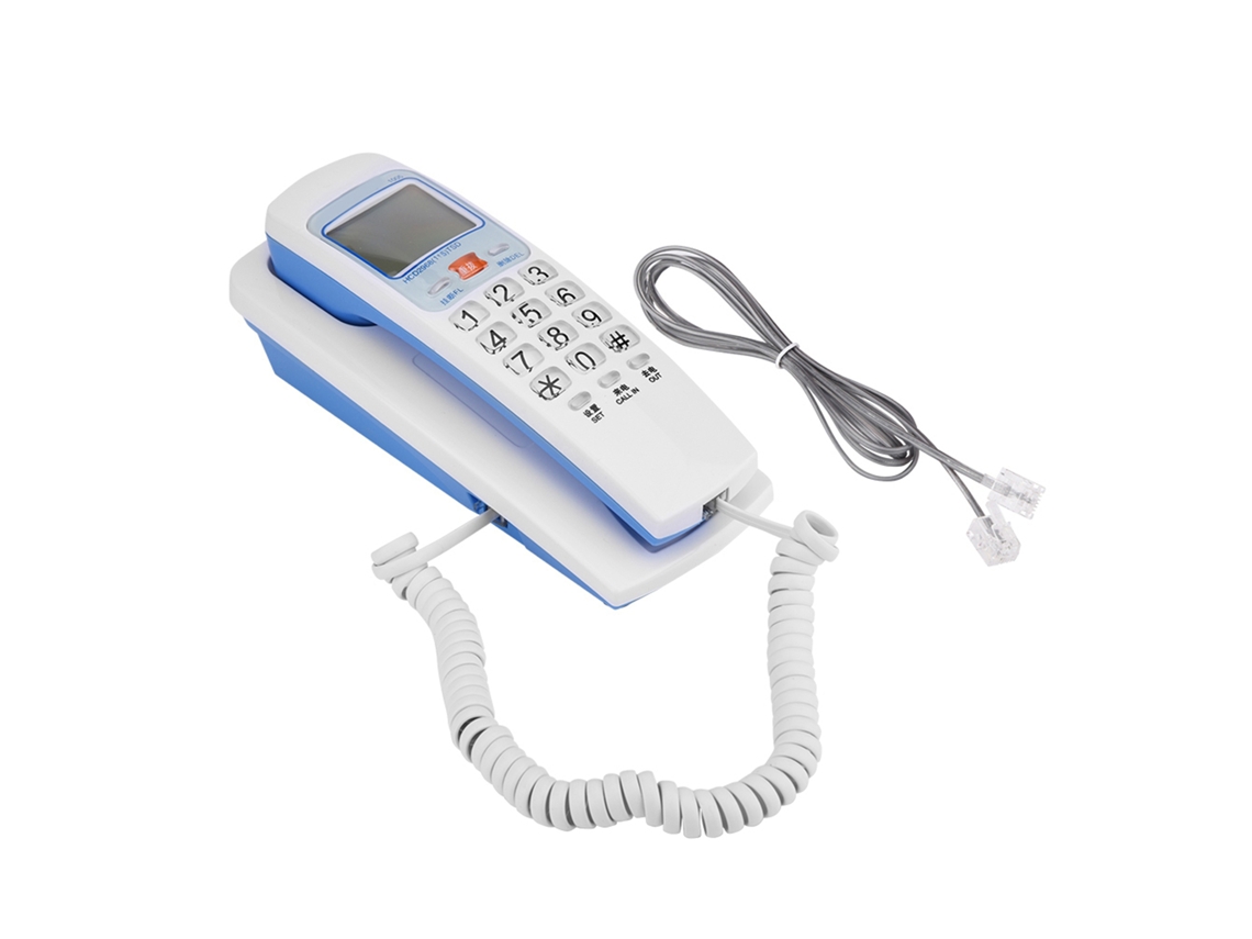 Aetheria telefone Fixo com Fio e Id do Chamador Fsk/dtmf para Casa e Escritório Branco