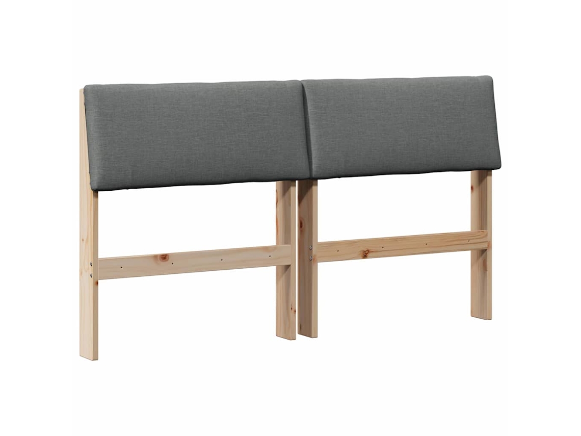 Cabeceira Estofada Cinza Escuro 160 Cm MAISON EXCLUSIVE