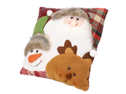 Travesseiro Natal Boneco Neve Decoração Casa