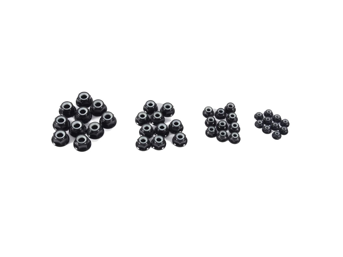 Porcas Autotravantes De Alumínio Com Inserto Nylon M5 10 Unidades Porca Segurança Hexagonal Antivibração Para Aplicações