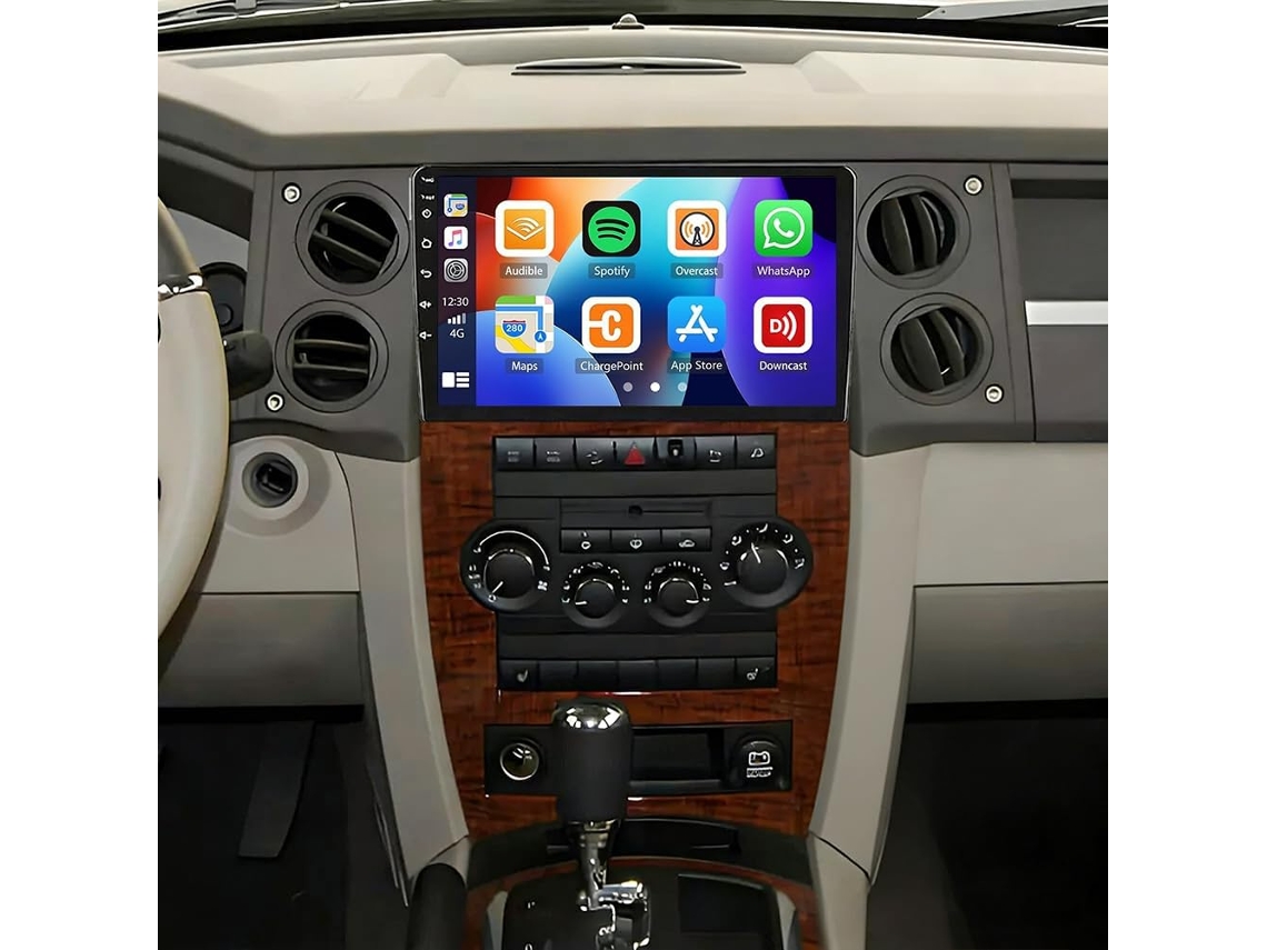 Autorádio Para Jeep Commander 5.7 Hemi 2006, 10.1 Polegadas Tela Tátil Poste Rádio Voiture Bluetooth Com