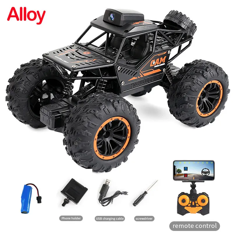 (1 Bateria) Carro De Controle Remoto 2.4g Wifi Fpv Câmera Hd Drift Escalada Carro De Controle Remoto