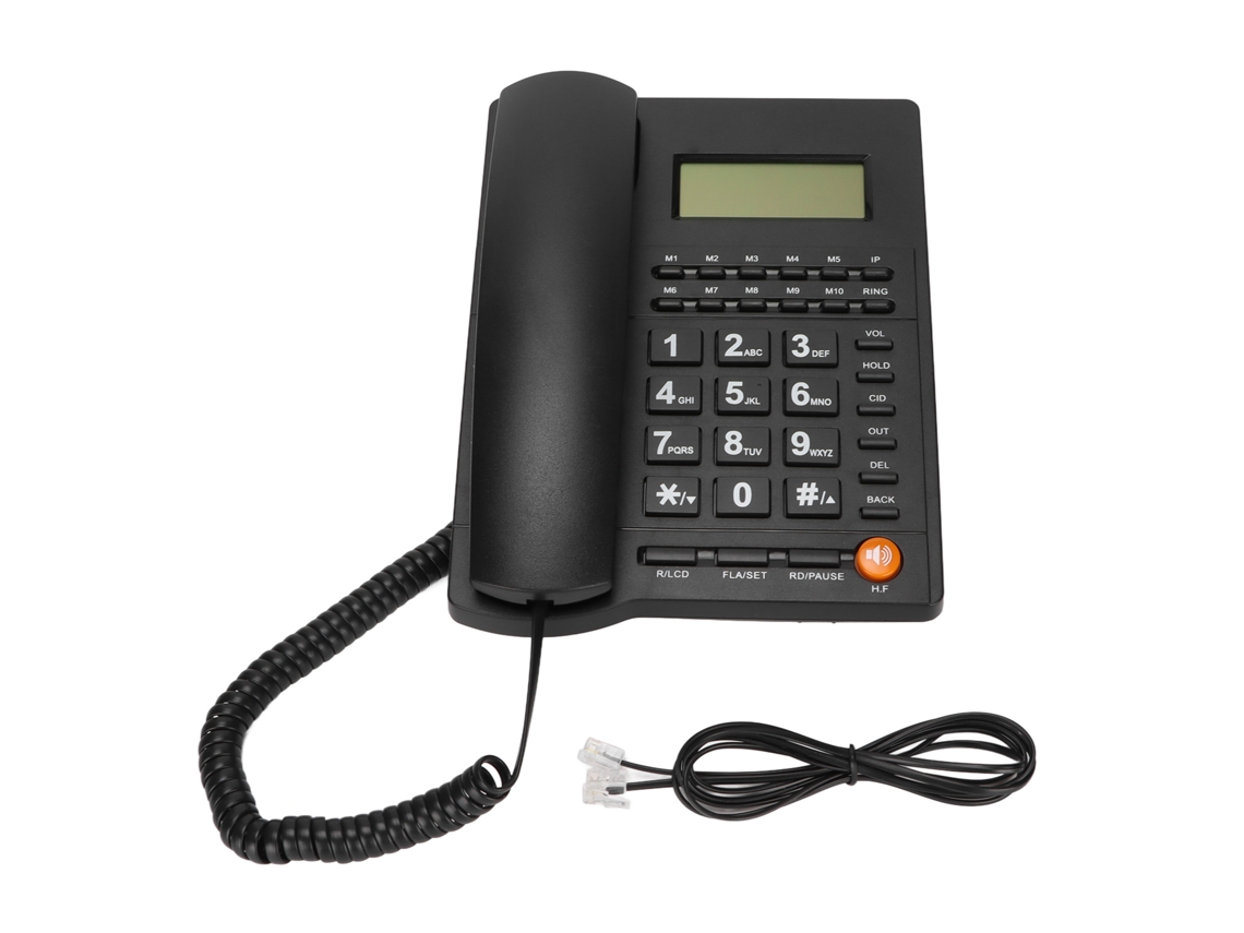 Aetheria telefone Fixo Hotel Escritório Casa L019 Sem Bateria Brilho Ajustável Identificação de Chamada