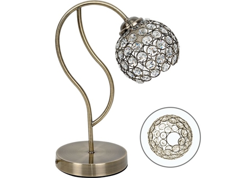 Candeeiro de Mesa Balbina 1Xe27 C.15Xl.27Xalt.35Cm Oxidado FERRIMEX