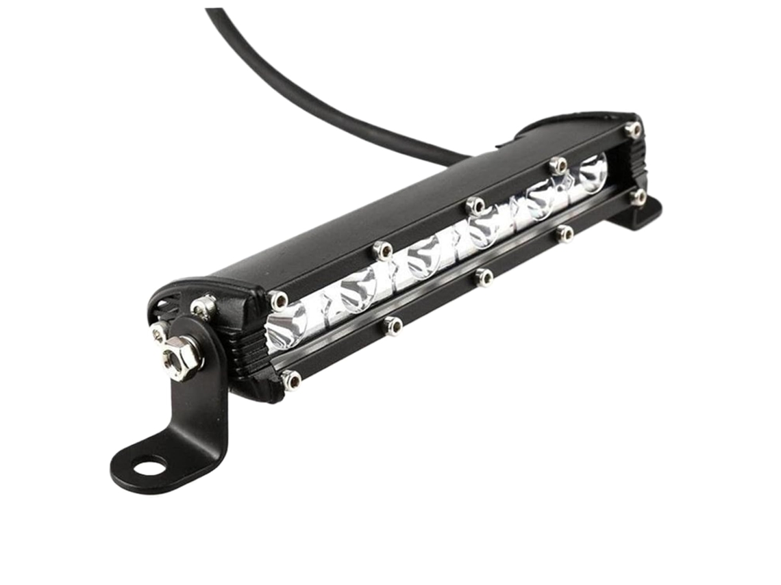Barra De Luz De 7 Polegadas Com 6 Leds Em Fileira Única, 18w 6000k