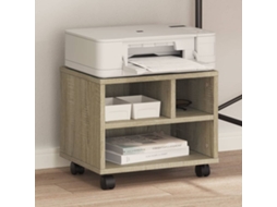 Vidaxl Suporte Para Impressora Com Rodas 41x32x34,5 Cm Carvalho Sonoma