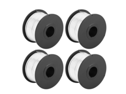Conjunto de 4 fios de aço para amarrar vergalhões, 0,8 mm, 110 m, para máquina automática de amarrar vergalhões.