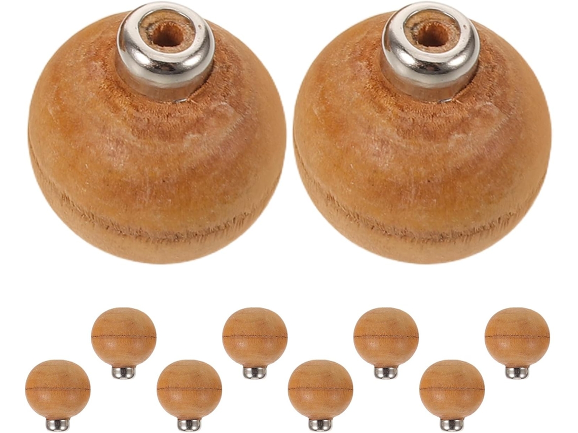 Conjunto de 10 cabos para ferramentas de entalhe em madeira Alipis com anel de metal