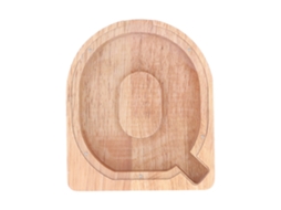 Walshlxq ahorrador Personalizado de Letra de Madera Transparente Seguro para Niños Banco de Dinero Letra