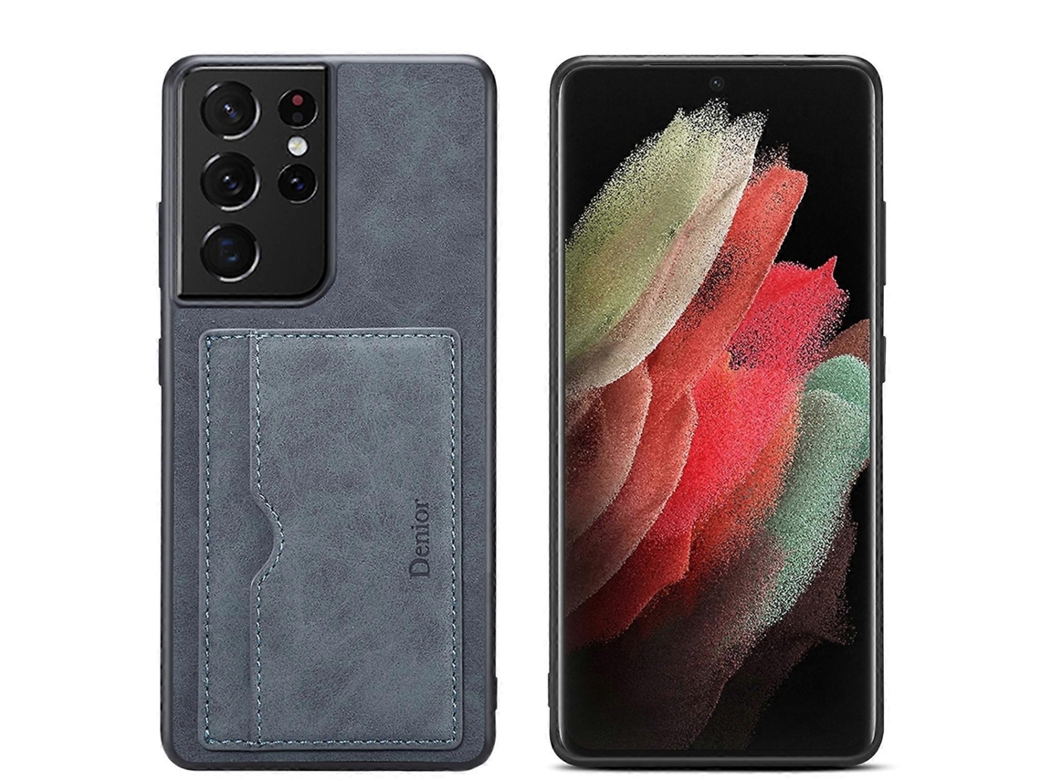 Capa Para Samsung Galaxy S23 Ultra 5g, Em Pu, Com Compartimento Único Para Cartão.