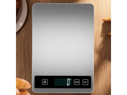 Balança de Cozinha AQUAFORGE de alta precisão, 5 Kg/1 G, com visor LCD