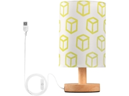 Luminária de mesa Kll USB com padrão decorativo e 7 luzes para meninas