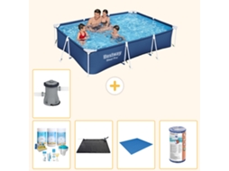 Bestway Piscina Bestway Steel Pro Retangular - 300x201x66 Cm - 6-peças S22079