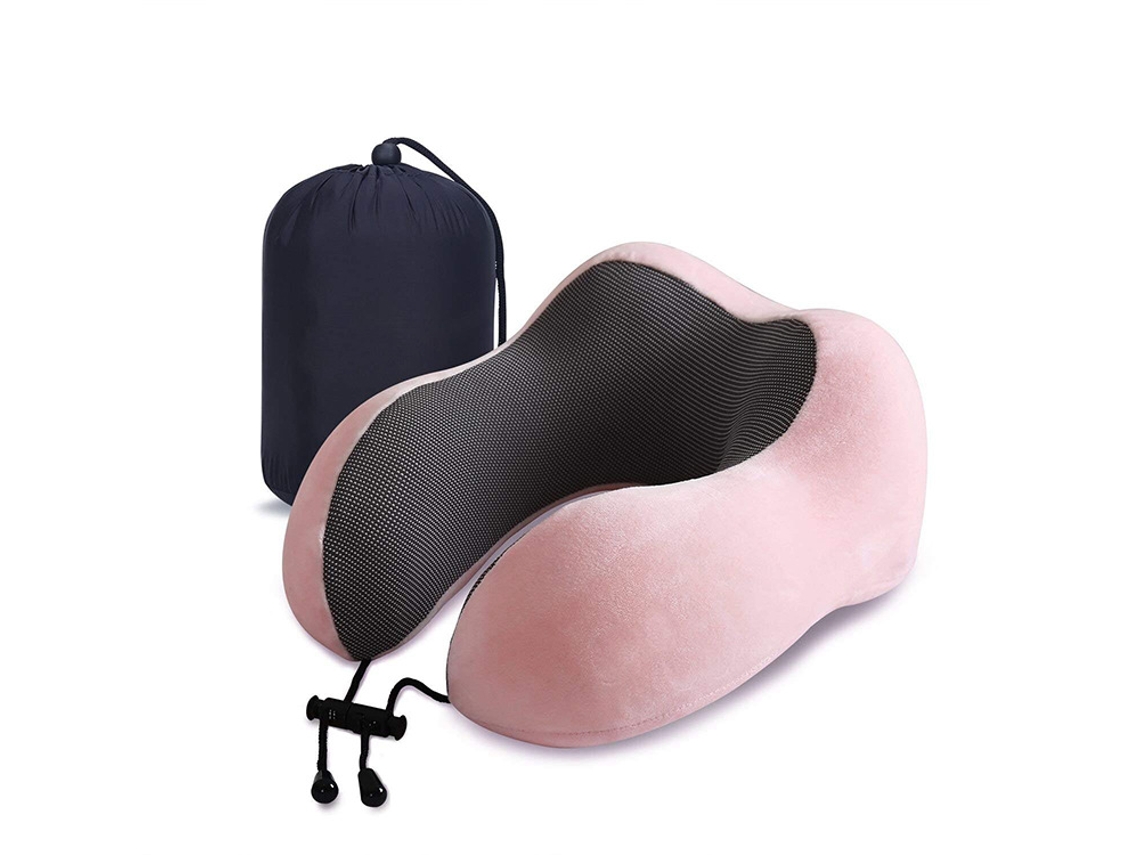 Almofada de Viagem, de Pescoço de Espuma Viscoelástica, Macio para Dormir, para Uso em Avião, Carro e Casa 1 Peça AQUAFORGE