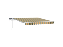 Conjunto 1 Toldo Retrátil Vidaxl Verde Tecido (300 X 250 Cm)