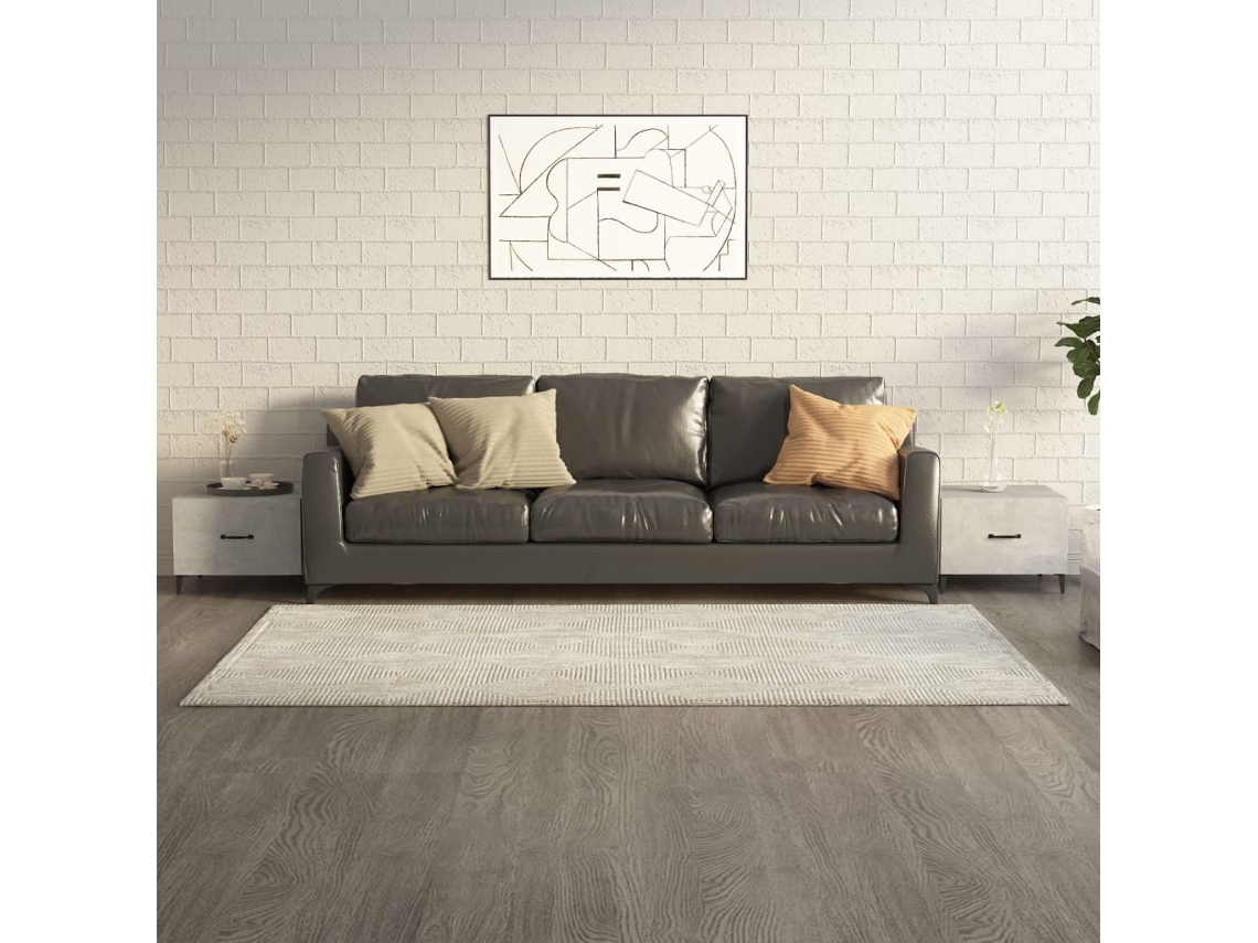Vidaxl Mesas De Centro + Pernas De Metal 2pcs 50x50x40 Cm Sonoma Cinza