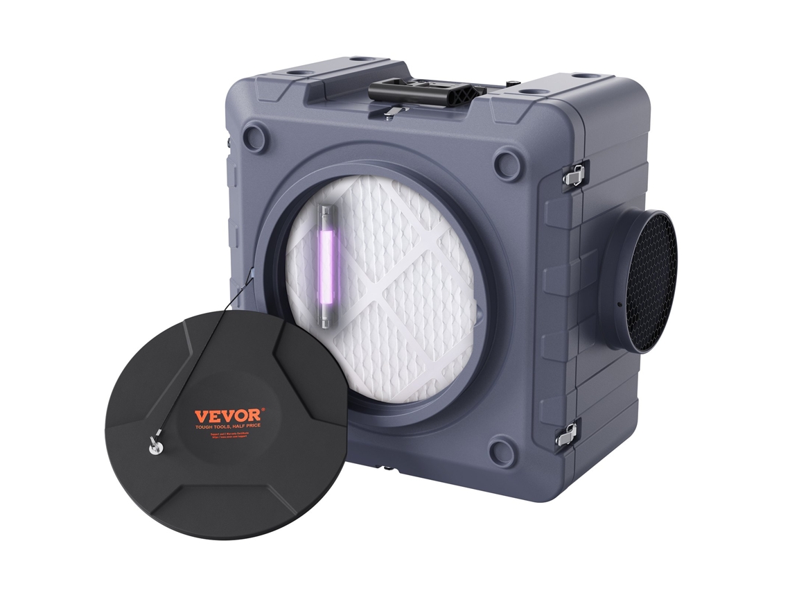 Purificador de Ar com Máquina de Ar Negativo Empilhável 3 Estágios 800 Cfm VEVOR