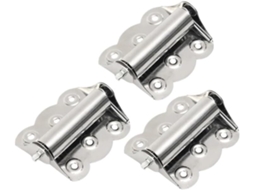 Conjunto De 10 Dobradiças Aço Inoxidável Com Mola Para Fechamento Automático Portas, Ferragens Para Móveis, Gavetas E