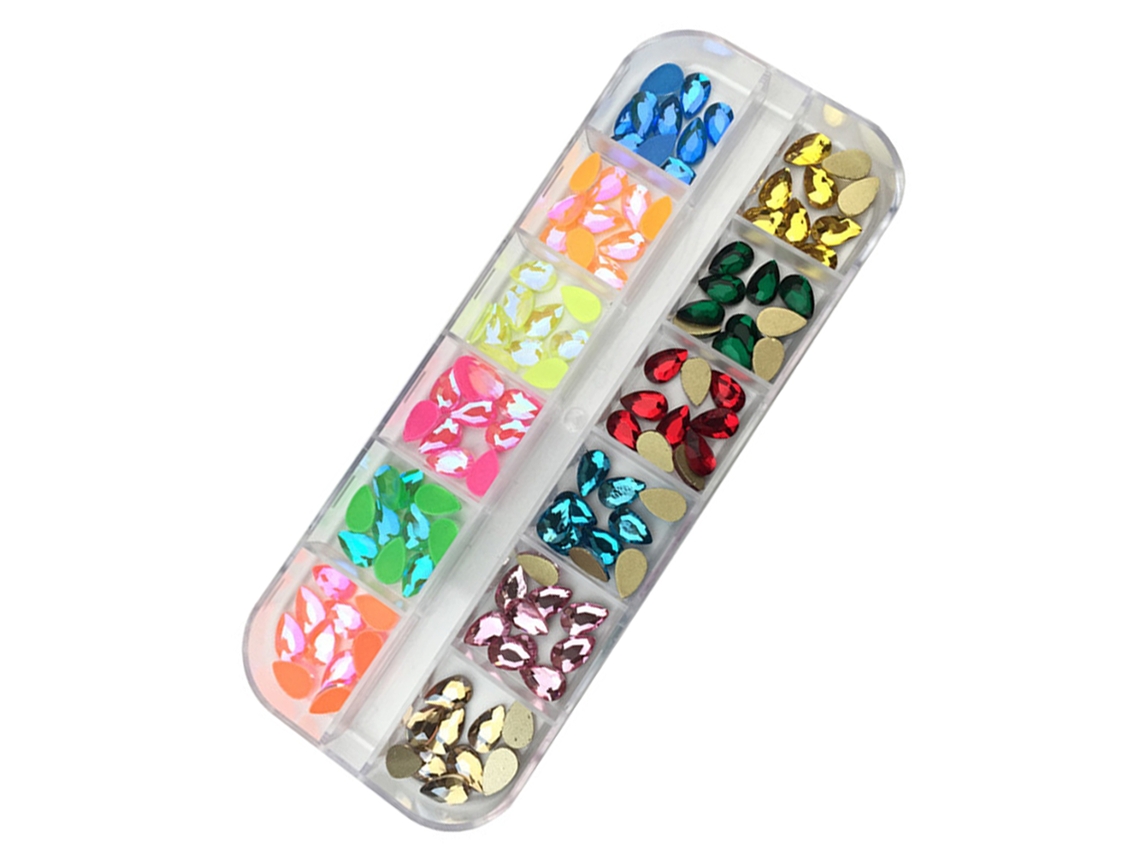 Arte De Unhas 3D Com Strass E Pedras De Cristal Planas Para Decoração De Unhas Faça Você Mesmo -St-05 ZMDECQNA