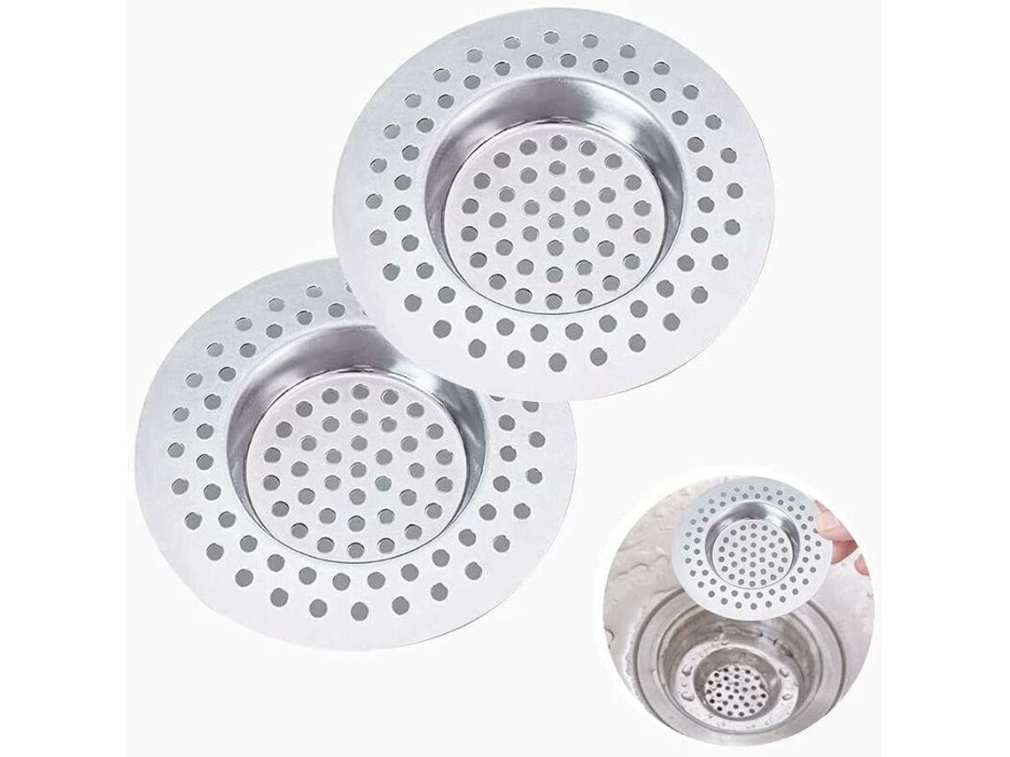 Conjunto De 2 Coadores De Pia Em Aço Inoxidável Para Cozinha E Banheiro