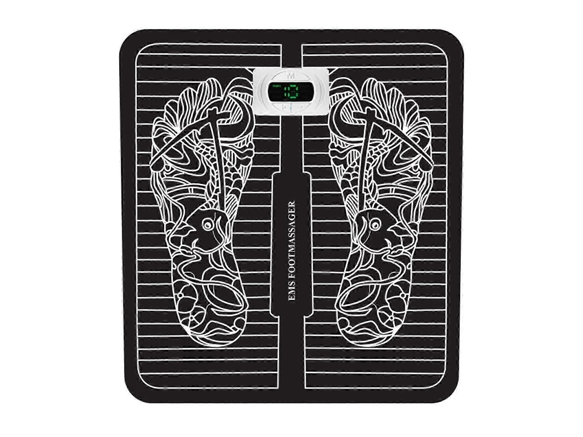 Tapete Massageador Ems Para Os Pés, Almofada Massageadora Estimuladora Máquina De Massagem Dobrável Pa Ra Pés E Panturrilhas Com 6 Mo
